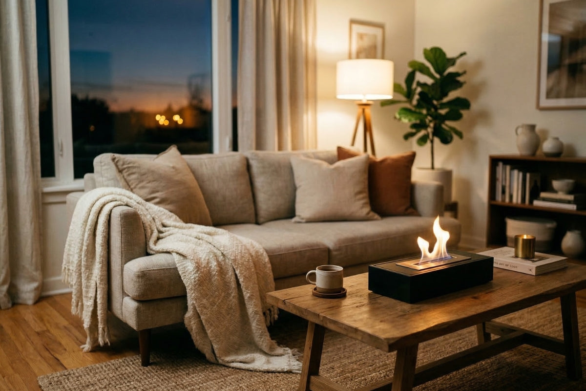The No-Fuss Fire: How to Get Cozy Ambiance at Home (No Fireplace Required)