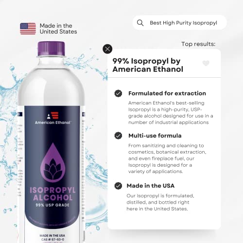Isopropyl Alcohol 99.9% USP-NF Lab Grade Rubbing Alcohol