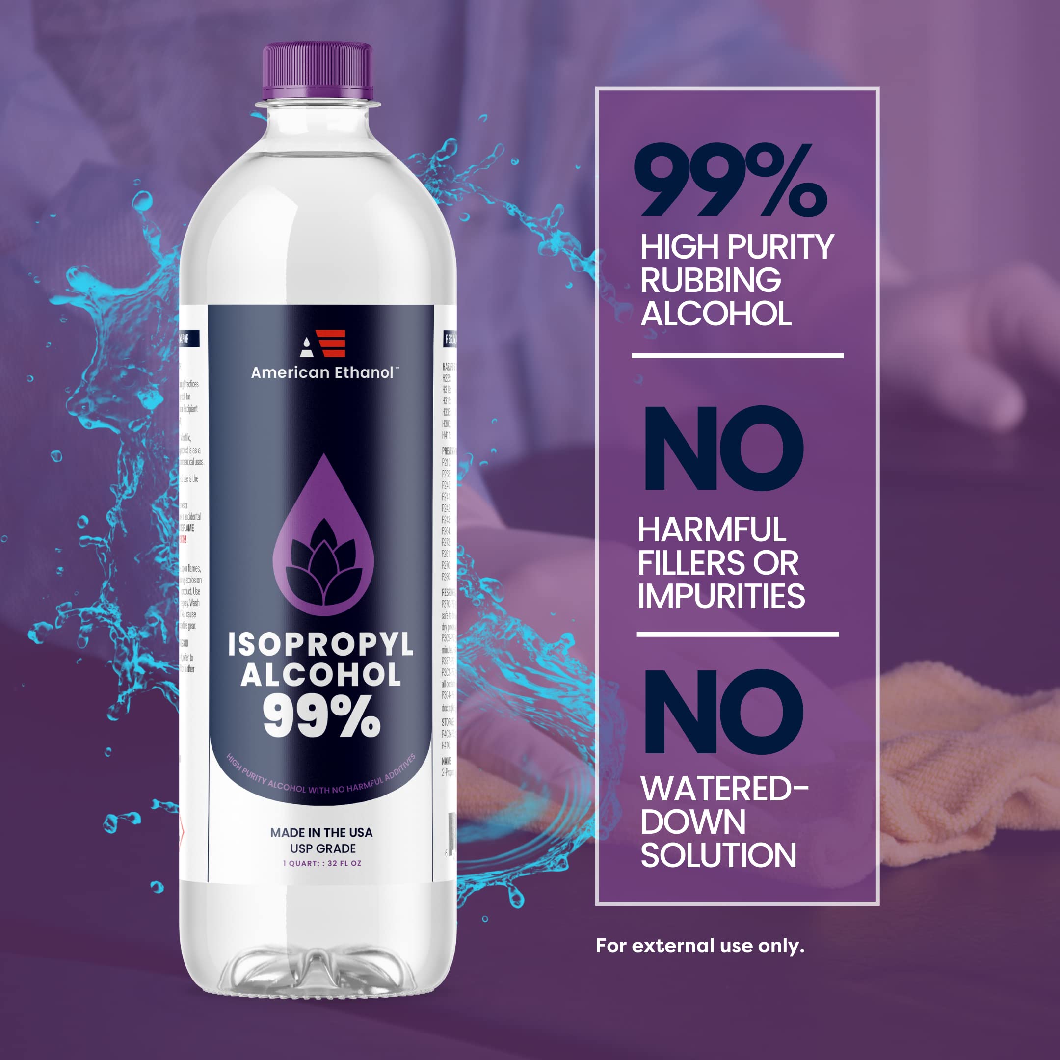 Isopropyl Alcohol 99.9% USP-NF Lab Grade Rubbing Alcohol